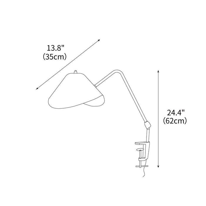 Antony Clip-on Table Lamp 13.8"