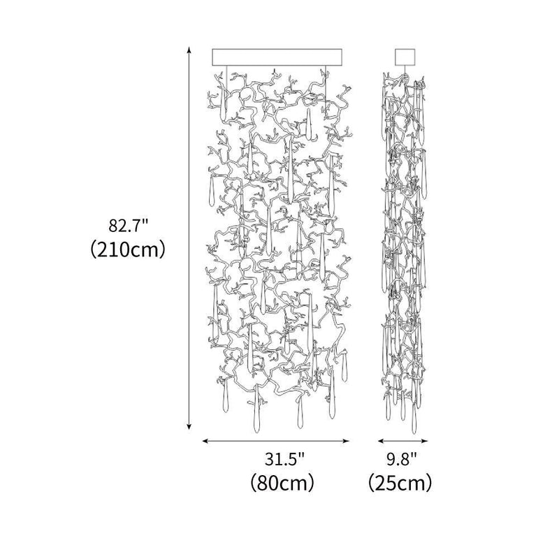 Aqua Window Chandelier