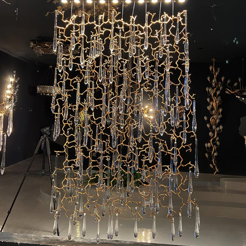 Aqua Window Chandelier