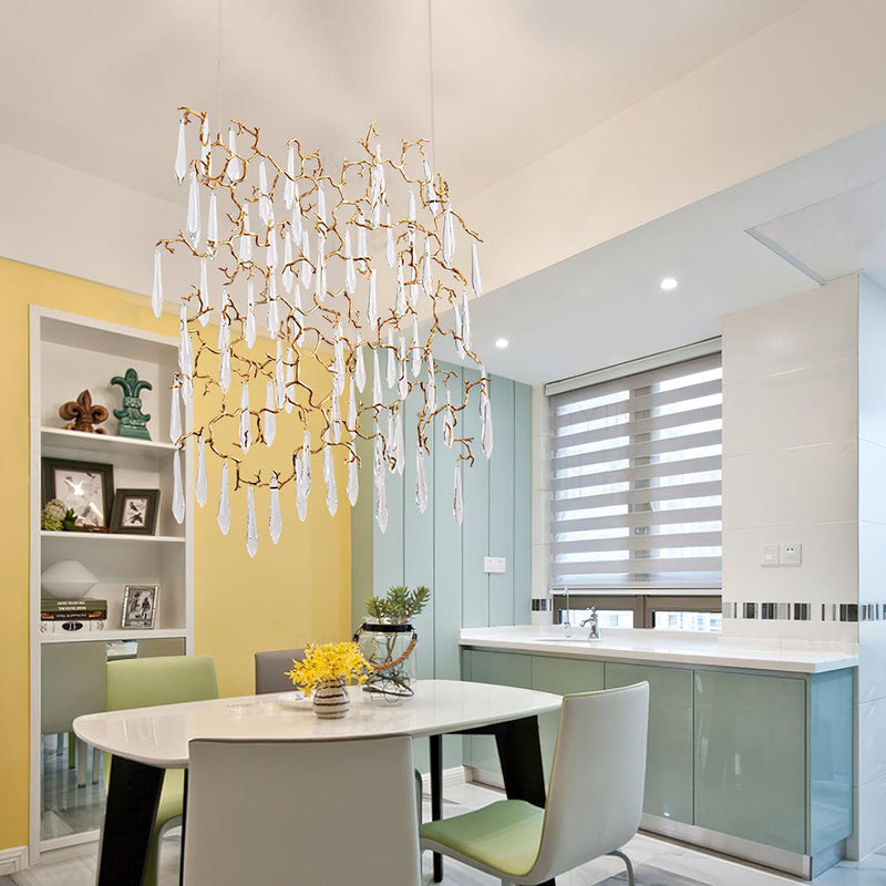 Aqua Window Chandelier