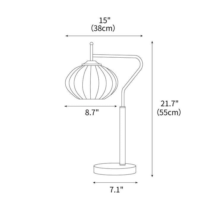 Arc Sphere Table Lamp 15"