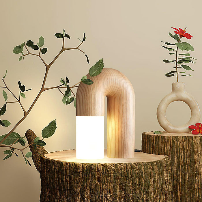 Arcus Wood Table Lamp