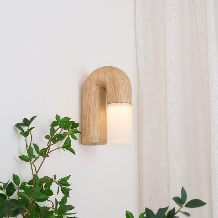 Arcus Wood Wall Lamp 7.1"