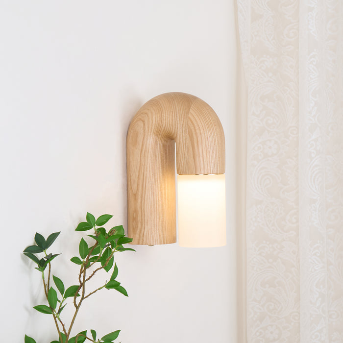 Arcus Wood Wall Lamp 7.1"