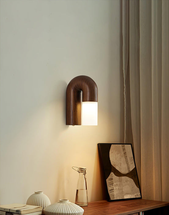 Arcus Wood Wall Lamp 7.1"