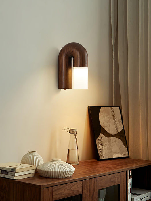 Arcus Wood Wall Lamp 7.1"