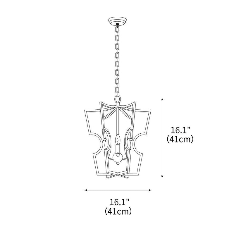 Art Deco Crest Pendant Light