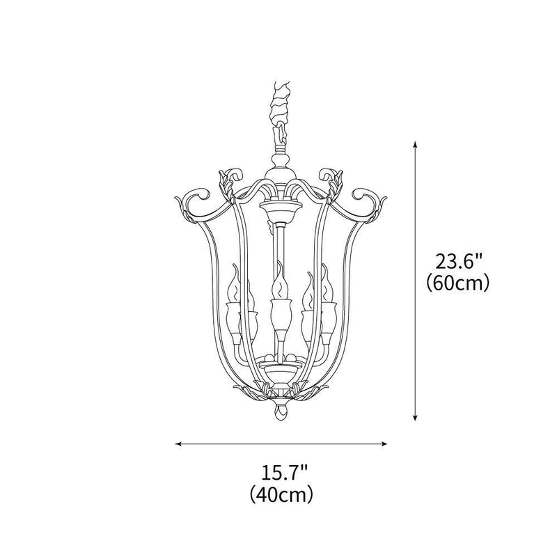Art Deco Crest Pendant Light