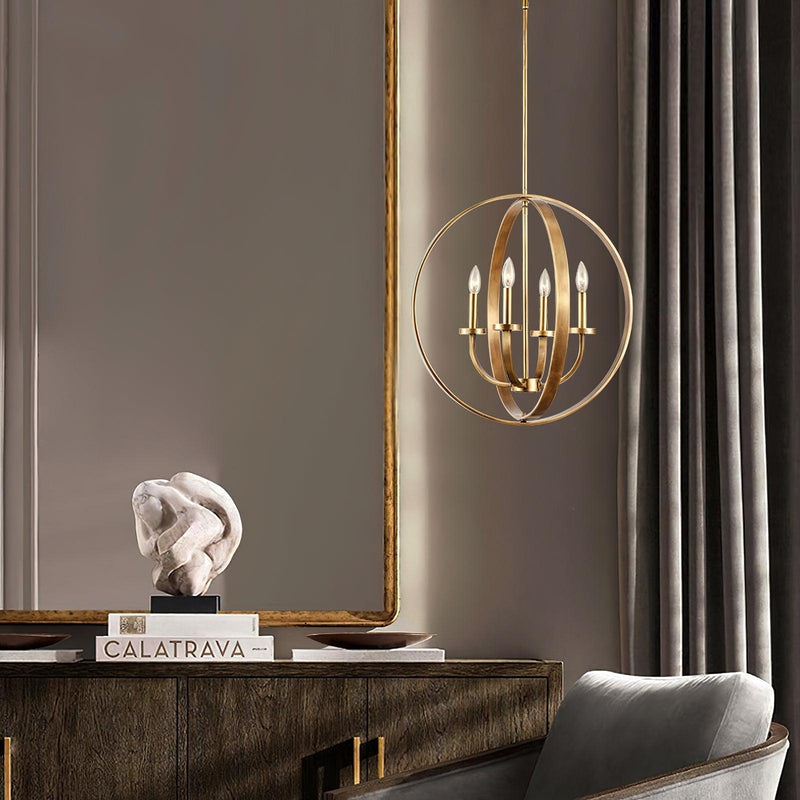 Art Deco Crest Pendant Light