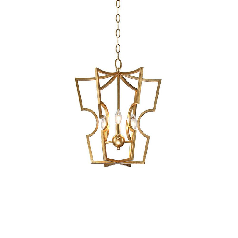 Art Deco Crest Pendant Light
