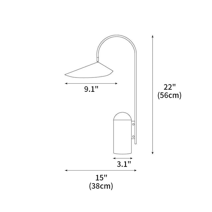 Arum Table Lamp 15"