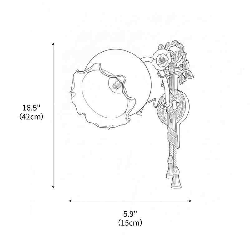 Asfour Brass Wall Lamp