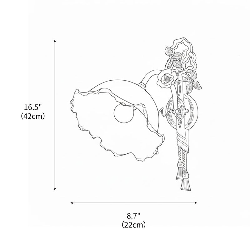 Asfour Brass Wall Lamp