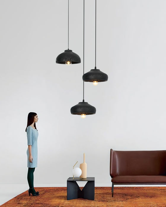 Ashen Wave Pendant Light