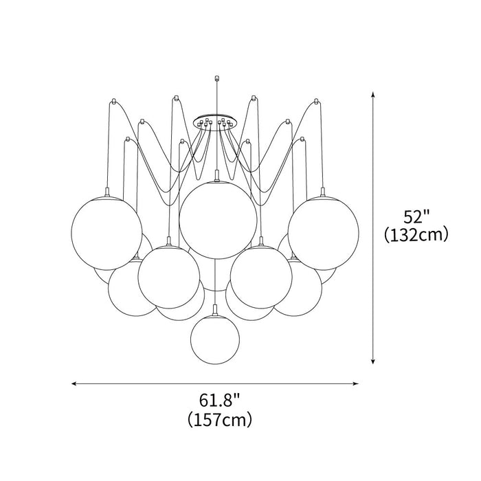 Astral Sway Chandelier 61.8"