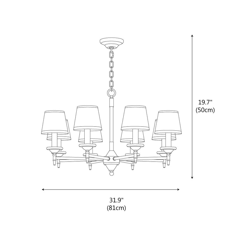 Aubrey Crown Chandelier