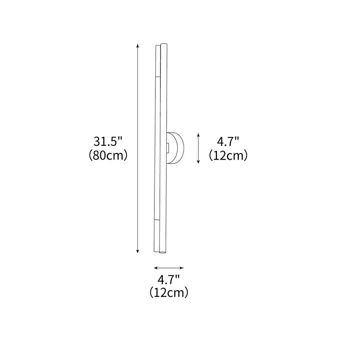 Aurora Rod Wall Light 4.7"