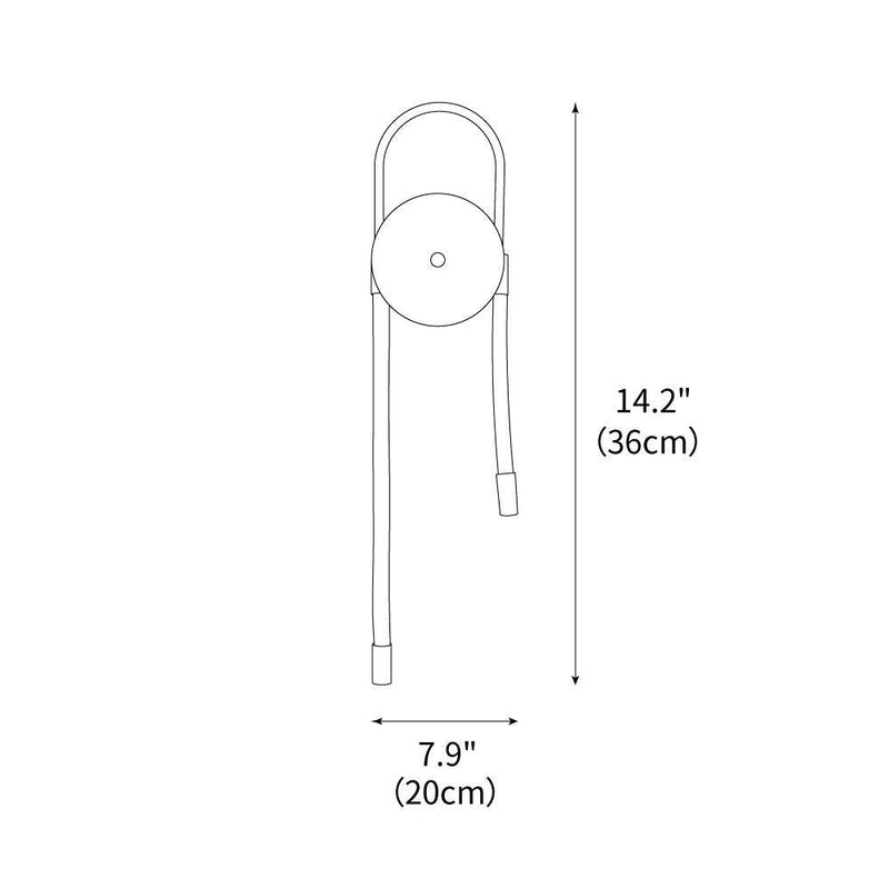 Bead Cascade Loop Wall Lamp