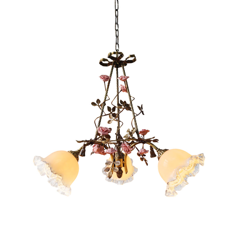 Belle Fleur Brass Chandelier