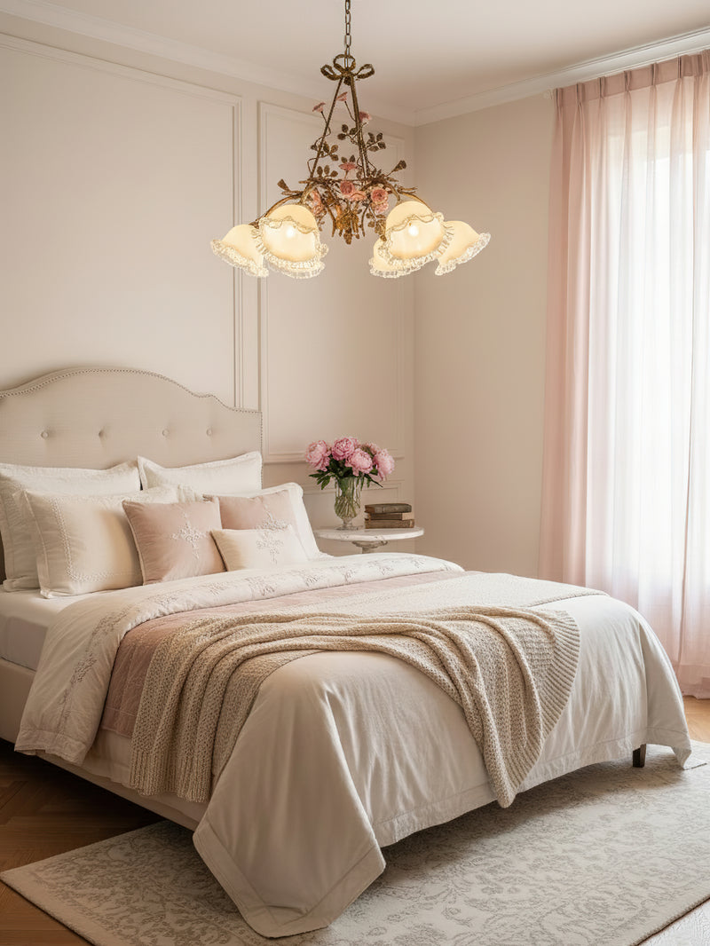 Belle Fleur Brass Chandelier