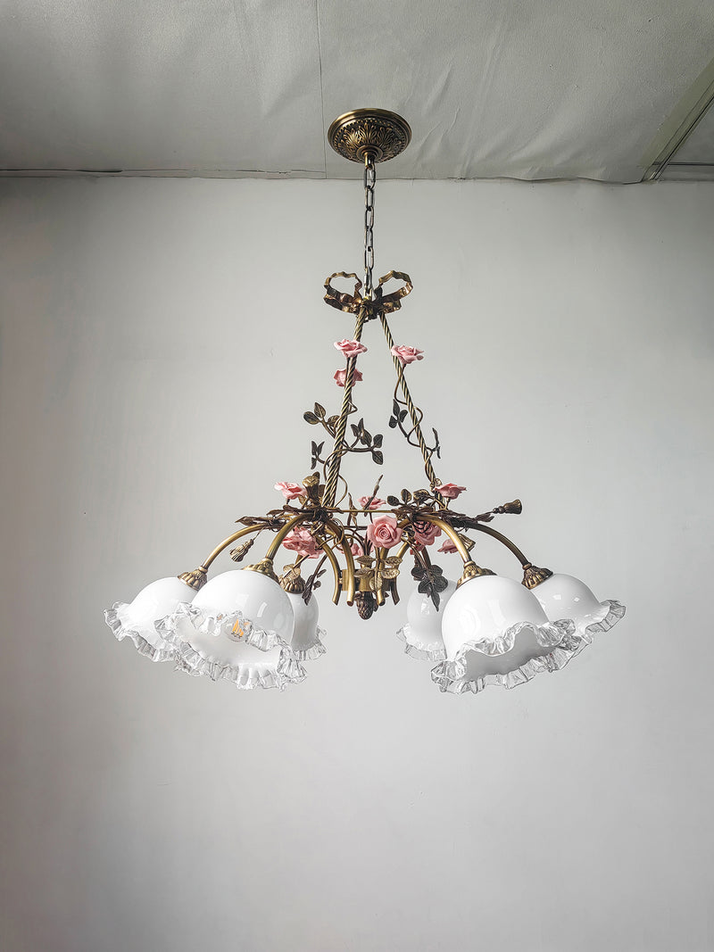 Belle Fleur Brass Chandelier