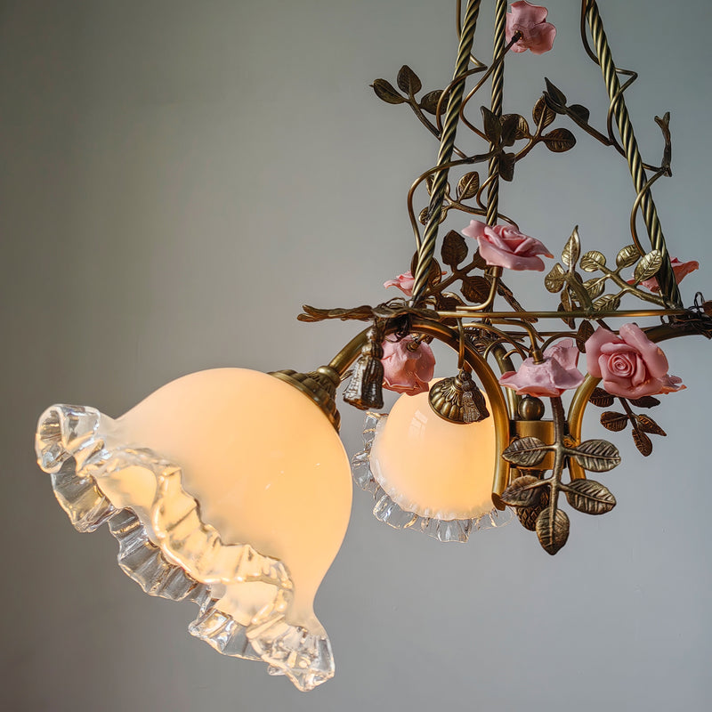 Belle Fleur Brass Chandelier