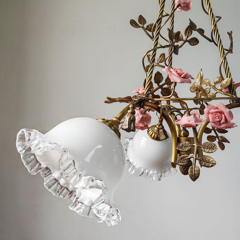 Belle Fleur Brass Chandelier