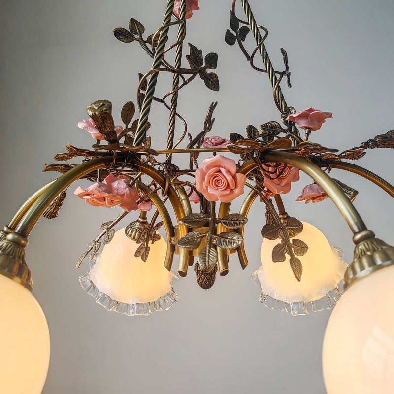 Belle Fleur Brass Chandelier