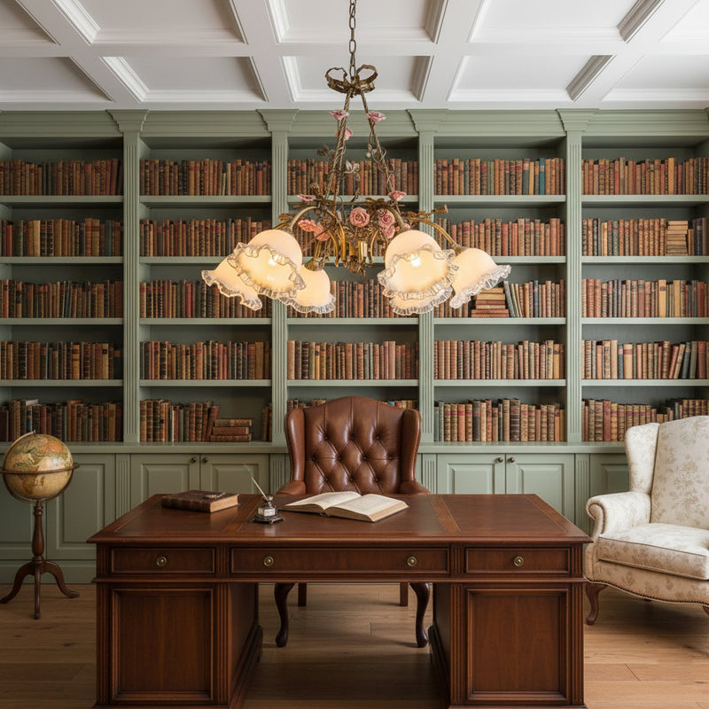 Belle Fleur Brass Chandelier