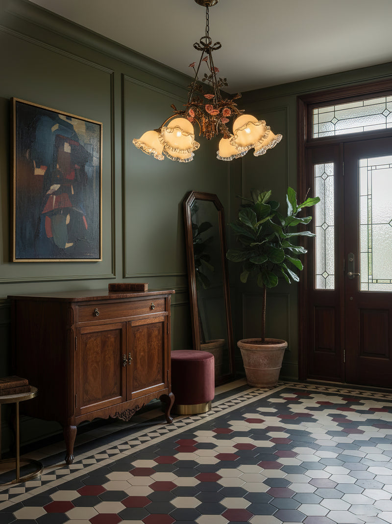 Belle Fleur Brass Chandelier