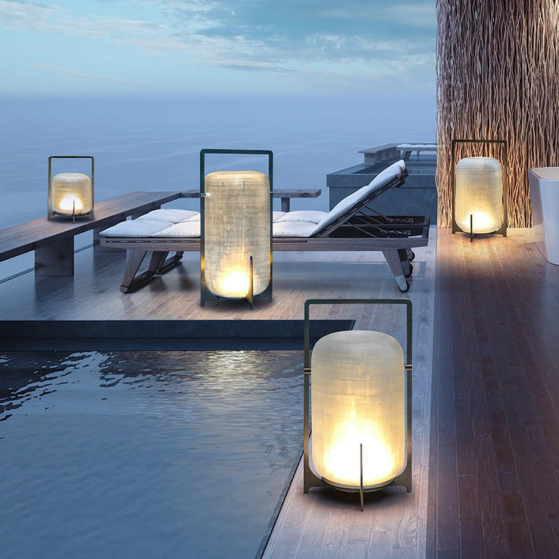 Black Twilight Lantern Table Lamp