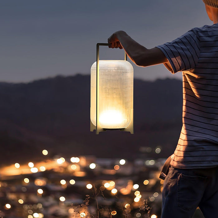 Black Twilight Lantern Table Lamp