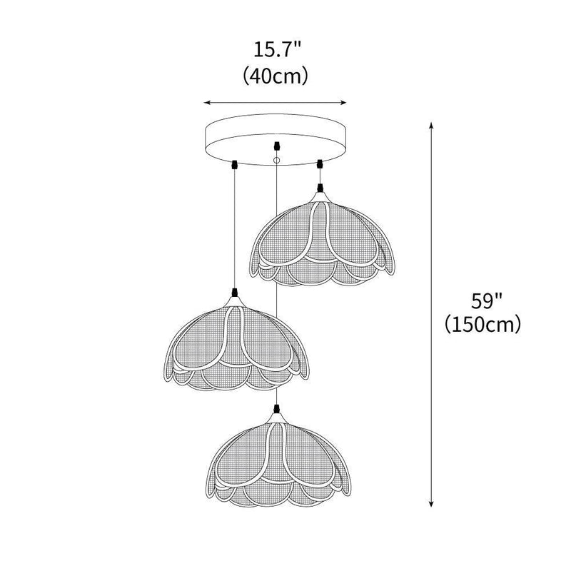 Bloom Rattan Pendant Lamp
