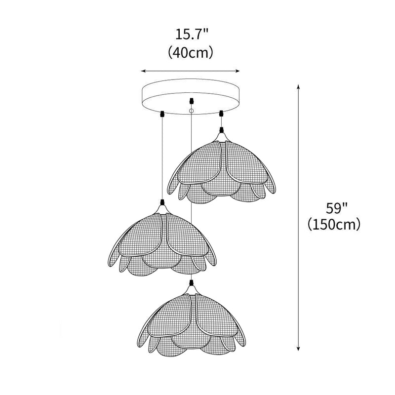 Bloom Rattan Pendant Lamp