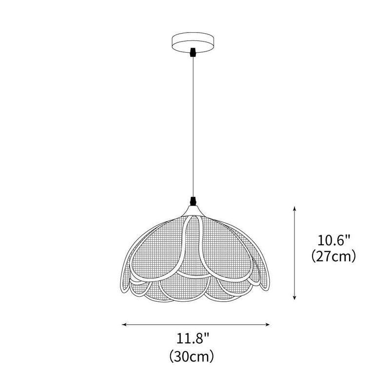 Bloom Rattan Pendant Lamp