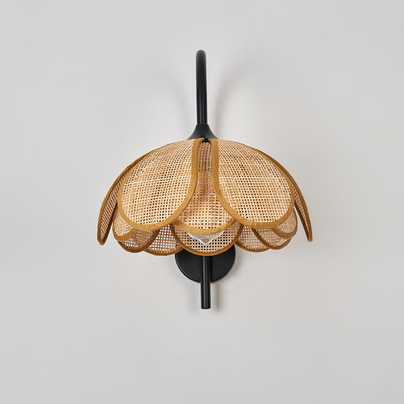 Bloom Rattan Wall Lamp 15.7"