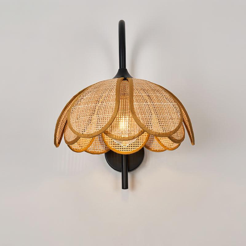 Bloom Rattan Wall Lamp 15.7"