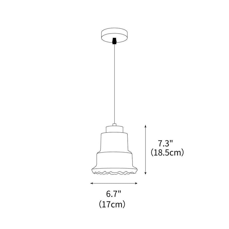 Boulder Pendant Light 6.7"