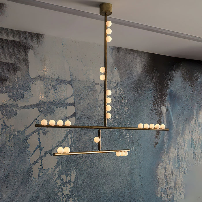 DIY Luminous Cascade Chandelier