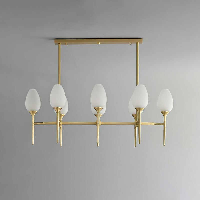 Brass Blossom Chandelier