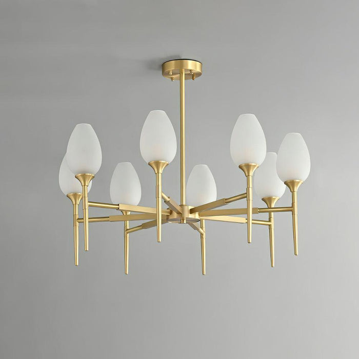 Brass Blossom Chandelier