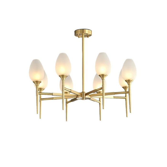 Brass Blossom Chandelier