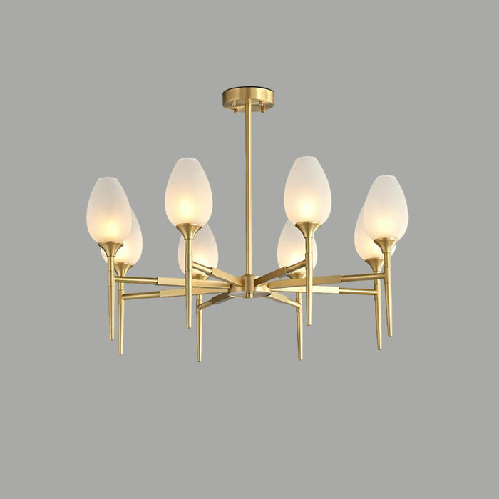 Brass Blossom Chandelier