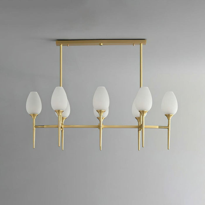 Brass Blossom Chandelier