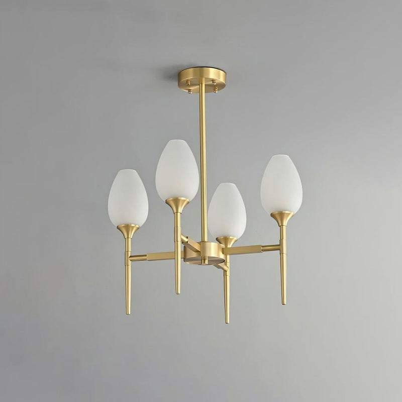 Brass Blossom Chandelier