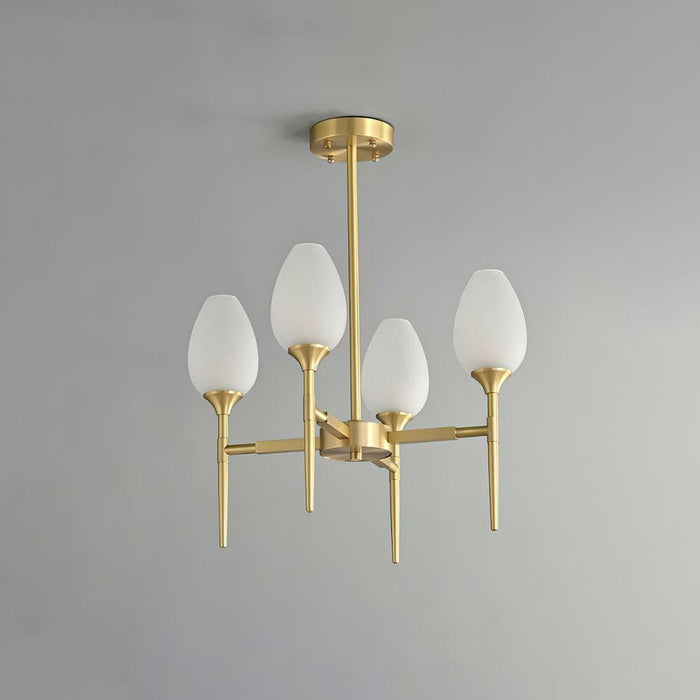 Brass Blossom Chandelier