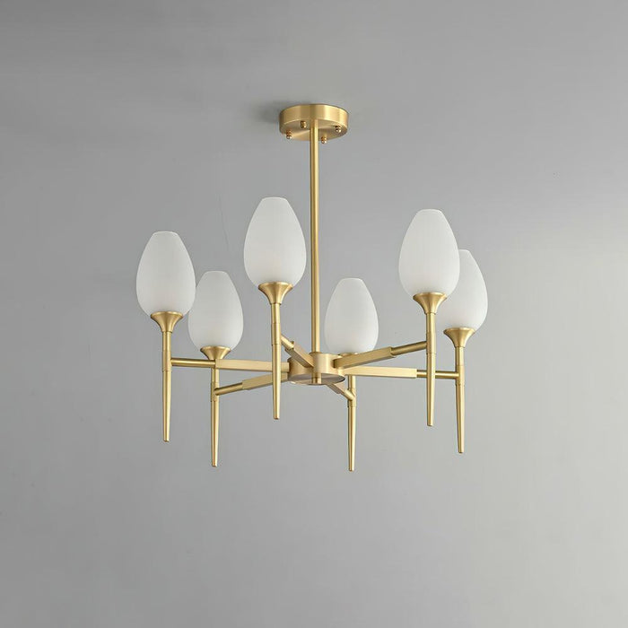 Brass Blossom Chandelier