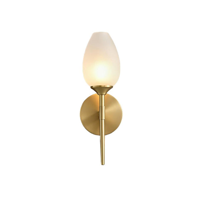 Brass Blossom Wall Light 4.7"