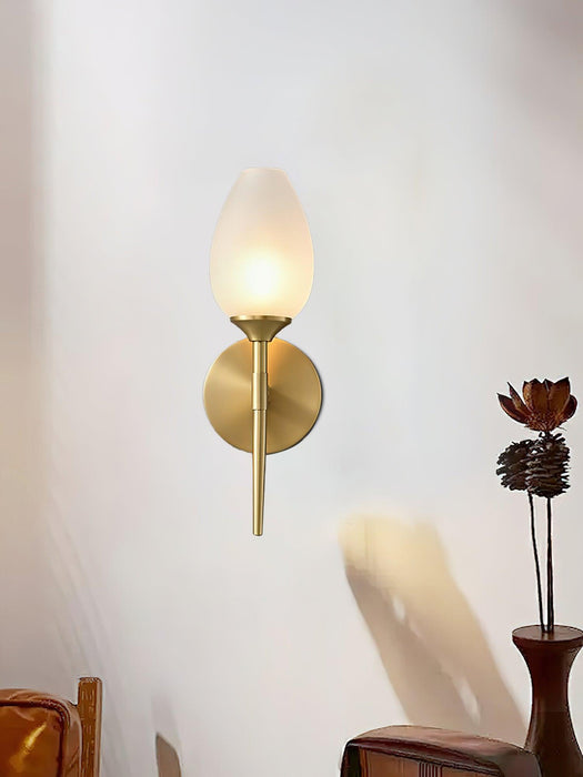 Brass Blossom Wall Light 4.7"