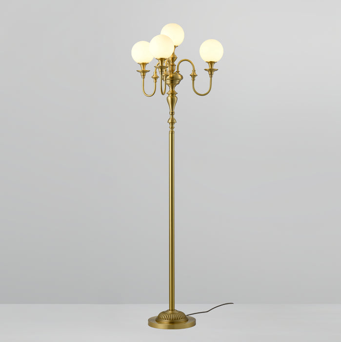 Brass Candelabra Floor Lamp 19.7"